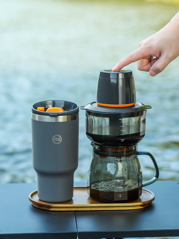 VacBrew: The Ultimate Hot & Cold Brew Vacuum Coffee Maker - Black Edition VC30000 FosaHome