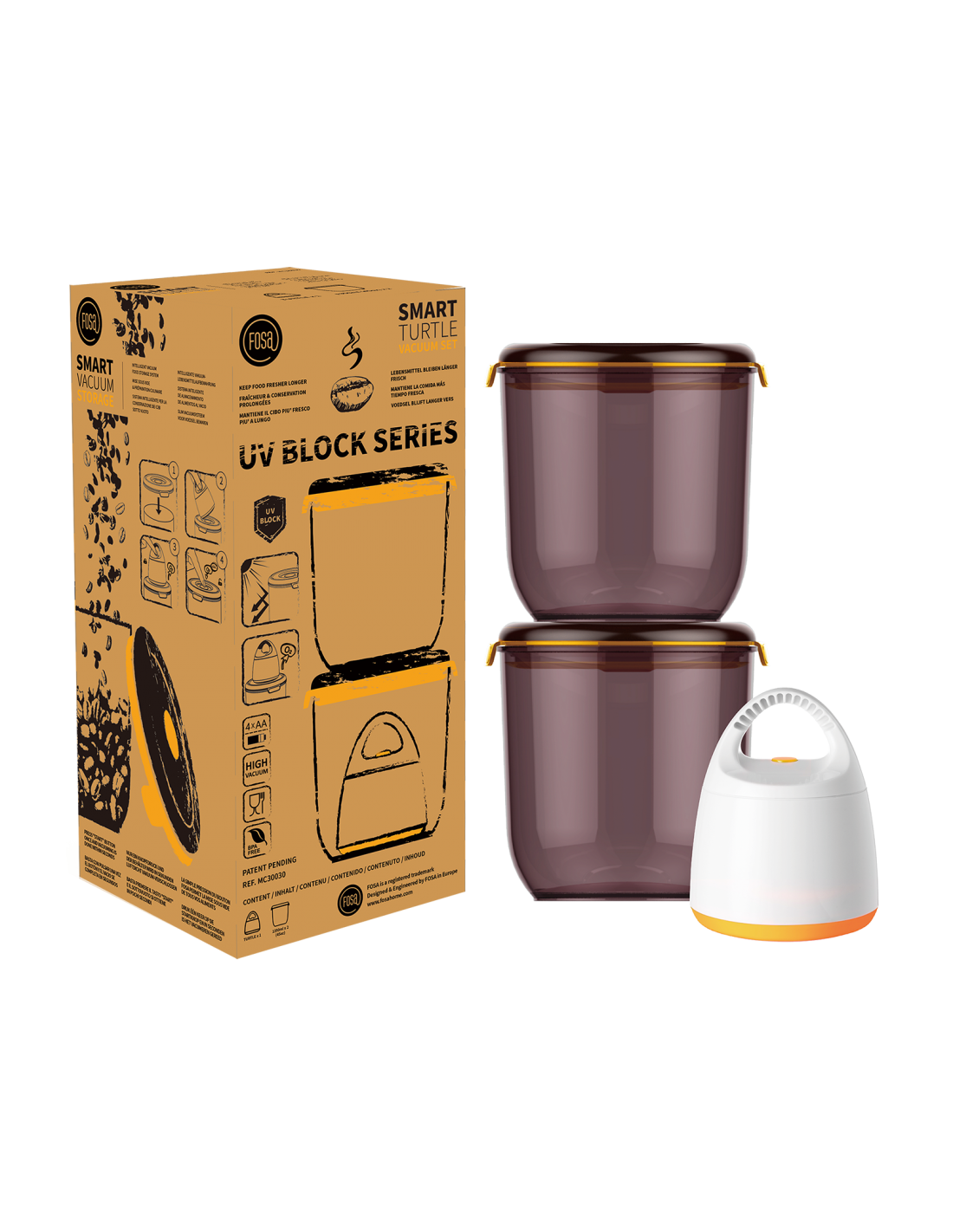 UV-Block Coffee Canister VC11350 FosaHome